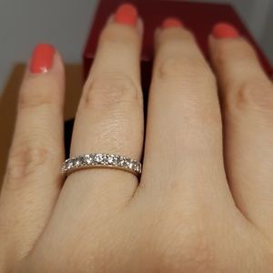 18CT White Gold Diamond Wedding Band